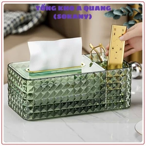HỘP ĐỰNG GIẤY ĐỂ BÀN, Trong Suốt Tiện Lợi - HOPDUNGDO524