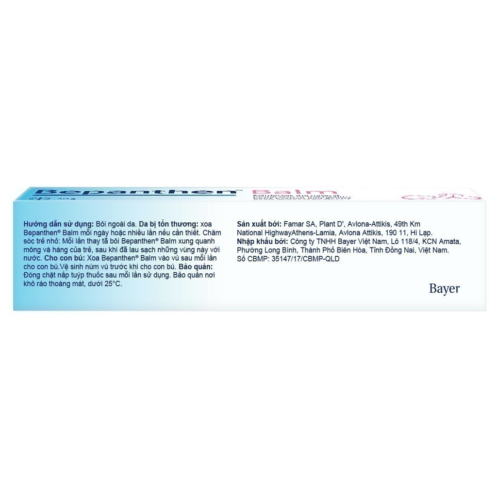 Ảnh Combo 3 Kem Chống Hăm BEPANTHEN Balm Dạng Kem Mỡ Tuýp 30G x3 và Kem Giảm Ngứa BEPANTHEN Itch Relief Cream 20G Giảm Ngứa 4
