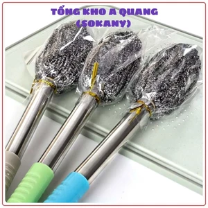 CÂY CỌ BÚI THÉP KHÔNG GỈ, Cây Chà Vệ Sinh Đa Năng Bằng Dây Thép Có Tay Cầm Tiện Lợi - MA:476COBUITHEP
