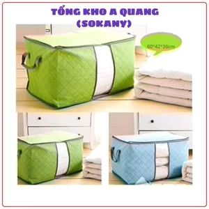 TÚI ĐỰNG CHĂN CỠ LỚN, túi vải đựng chăn màn - túi vải đựng quần áo bằng vải không dệt có khóa kéo túi- TUIDUNGCHANMAN7