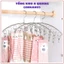 MÓC TREO 10 KẸP ĐA NĂNG, Móc treo tất vớ inox 10 kẹp chống rơi, móc phơi đồ đa năng: MOCKEPTREODO8
