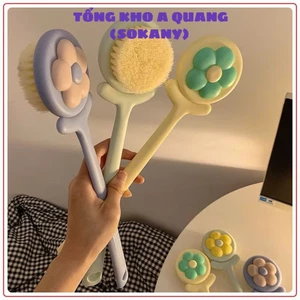 Cọ chà lưng hình bông hoa cute massage tẩy tế bào chết có tay cầm và móc treo tiện lợi , KÌ LƯNG BÔNG HOA - KYLUNG
