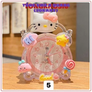Đồng Hồ Để Bàn Xinh Xỉu, Đồng Hồ Báo Thức Để Bàn Mini Cute Kim Trôi Có Đèn Nhiều Mẫu Gấu Dâu, Doraemon
