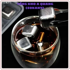 Đá Vĩnh Cửu Không Tan Hộp 8 Viên Đá INOX304 Lạnh Vĩnh Cửu Dùng Dụng Cụ Nhà Bếp An Toàn Tiện Lợi 956