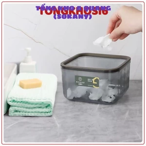 hùng Rác Mini, Thùng Đựng Rác Trong Suốt Để Bàn Văn Phòng, Kiểu Dáng Hiện Đại Sang Trọng