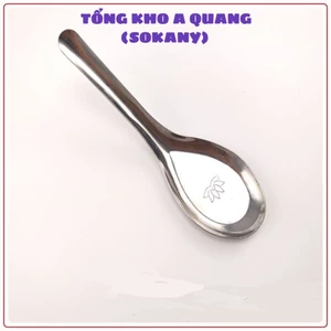 Thìa phở hoa sen inox không gỉ sáng bóng bền đẹp,muỗng ăn cơm, inox không gỉ ,cán dày sáng bóng, cầm chắc