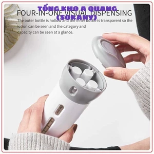 Bộ Chiết Mỹ Phẩm / Bình Đựng Dầu Gội / Phụ Kiện Du Lịch / 4 Trong 1 Tiện Dụng Mang Theo Du Lịch (Kèm Tem Dán Tiếng Anh)