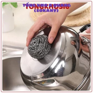 Bùi nhùi inox/ cọ xoong nồi inox chống rỉ Lưới rửa bát