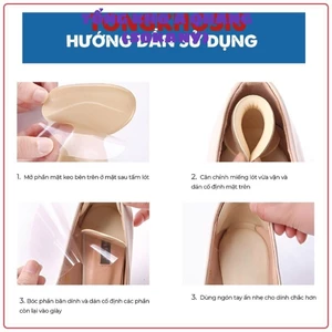 ĐÔI Lót Giày Chữ T - HICKIES Chống Rộng, Tuột Gót, Bảo Vệ Gót