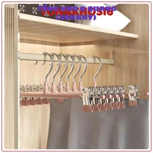 10 Móc Áo Gia Dụng Kẹp Quần Inox Kẹp Quần Chống Trơn Trượt Không Đánh Dấu Kẹp Váy Thích Hợp Cho Shop Thời Trang Cửa Hàng