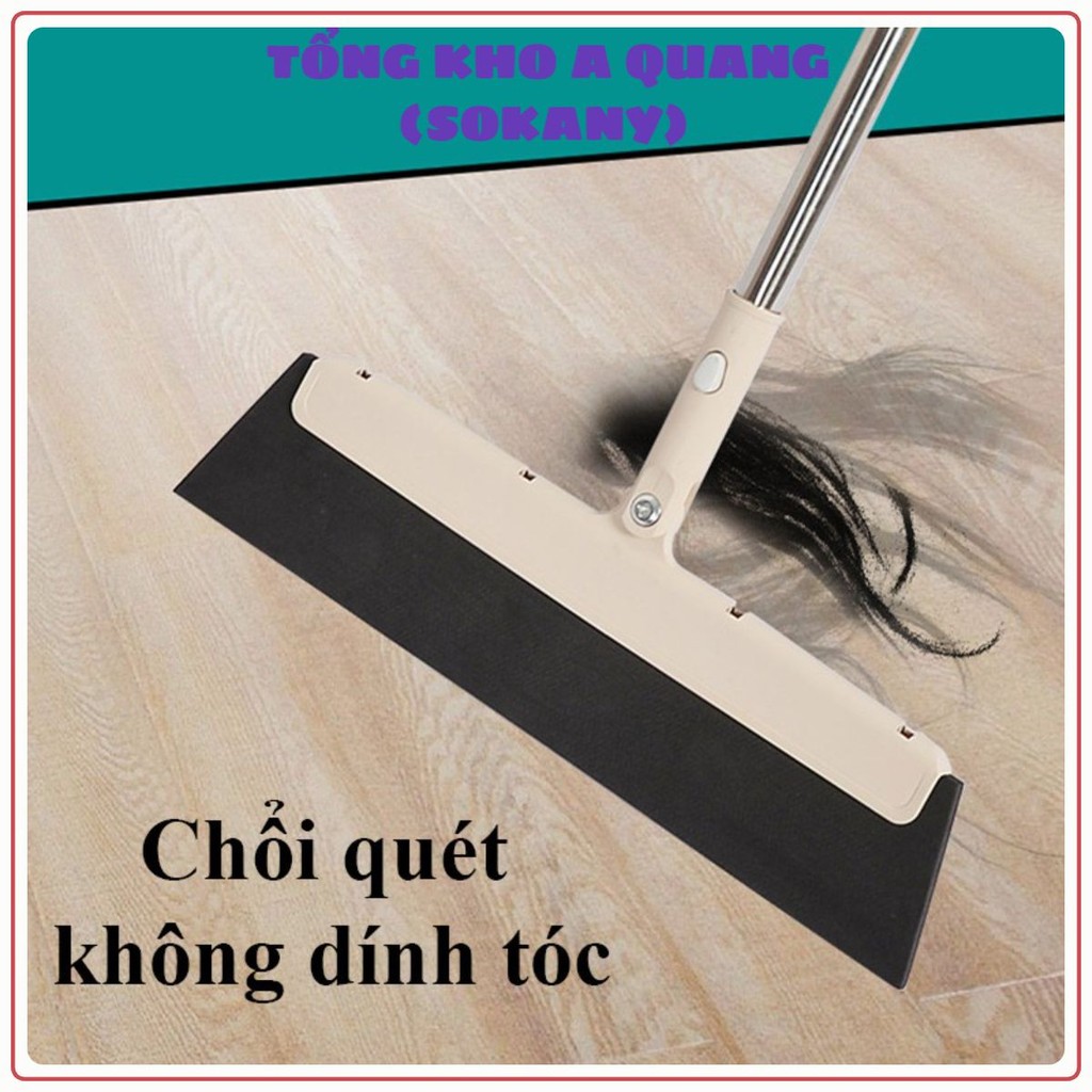 Chổi Gạt Nước, Chổi Quét Nước Lau Kính Vệ Sinh Đa Năng Xoay 360 Độ Tiện Dụng Cán Chổi INOX Có Thể Điều Chỉnh Kích Thước