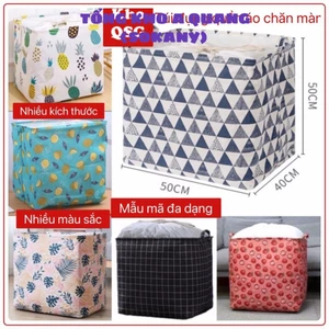 SỈ 16K-Giỏ Đựng Quần Áo Bằng Vải Cỡ Lớn, Túi Đựng Chăn Màn Đa Năng WASHDAY