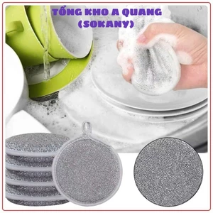 SET 3 MIẾNG CỌ RỬA BÁT, XOONG, Sợi Kim Loạ, Miếng Bọt Biển Cọ Rửa Xoong - MA: CỎRUABAT3608