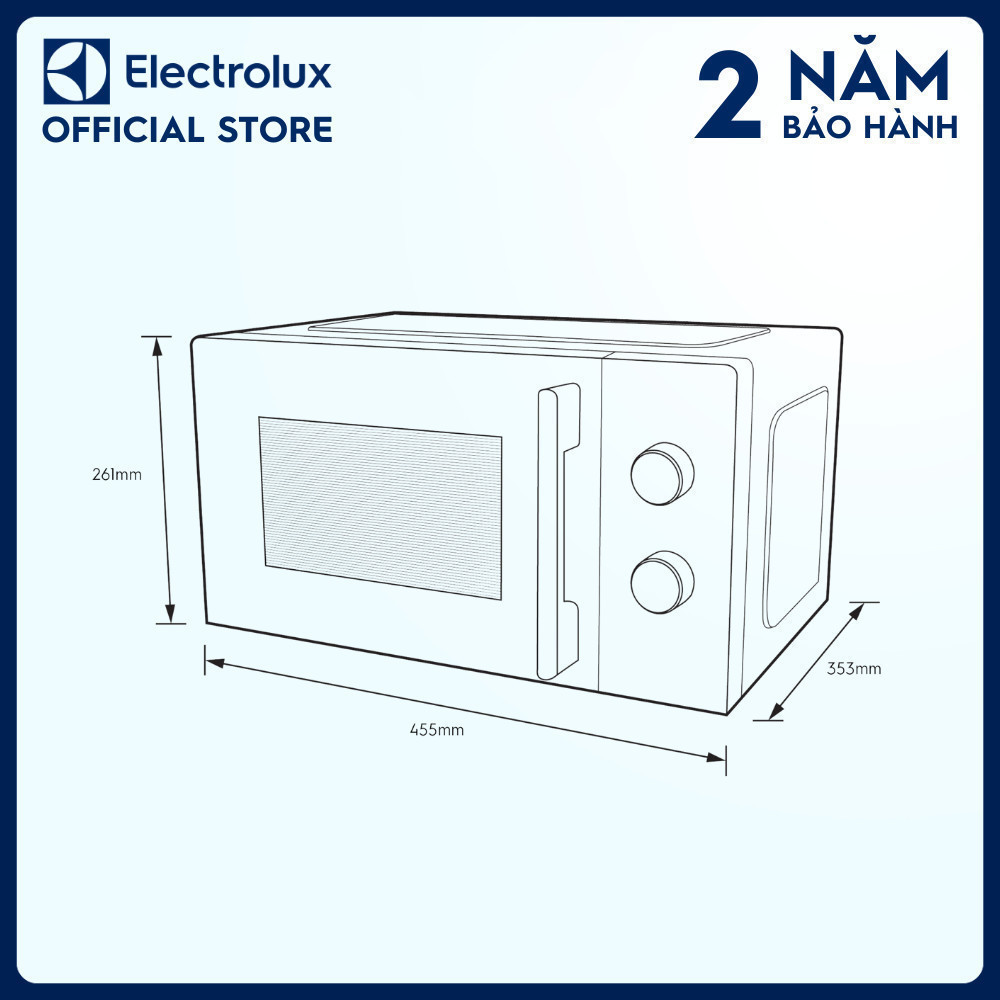 Ảnh Lò vi sóng để bàn Electrolux UltimateTaste 300 20L - EMM20K22B - 5 mức công suất 1