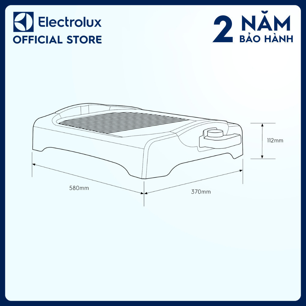 Ảnh Vỉ nướng điện Electrolux để bàn Electrolux ETTG1-40BK - 5 mức nhiệt độ để nấu đa dạng món ăn ngon 4