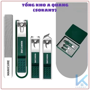 SÉT BẤM MÓNG 6 MÓN, Bộ Dụng Cụ Bấm Móng Tay 6 món - Cắt,vDũa Móng Tay - Sét Dụng Cụ Làm Nail Care Cao Cấp-MA: 280