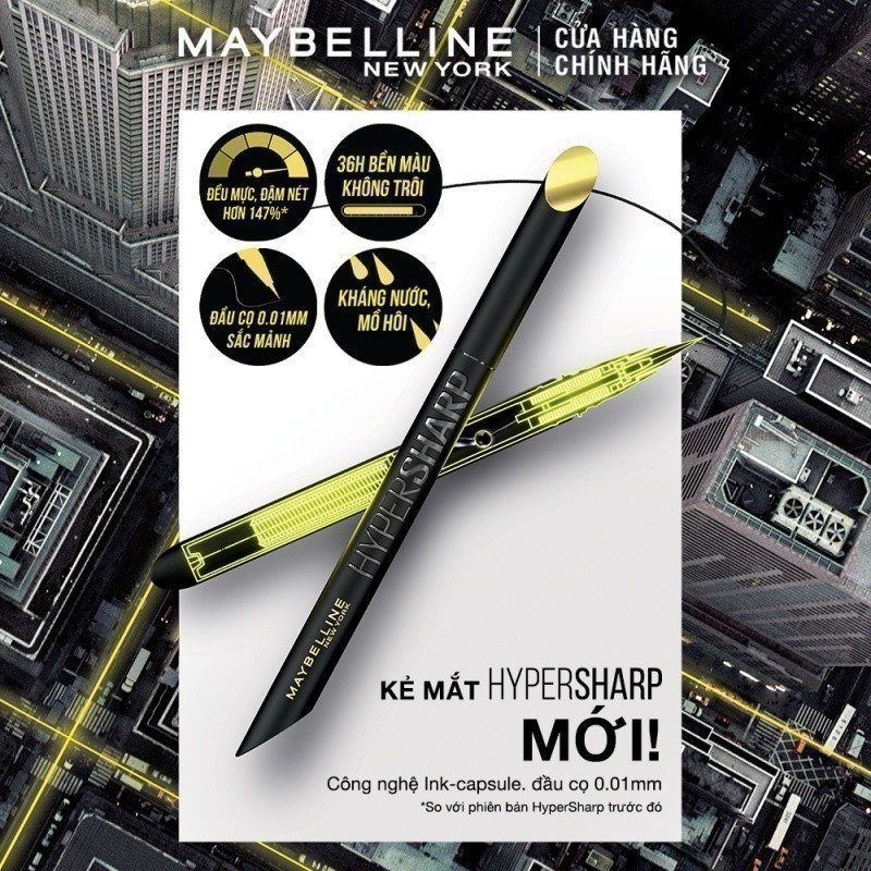 Ảnh Bộ trang điểm Bút kẻ mắt nước siêu sắc mảnh 36H không trôi Hyper Sharp, Mascara Dài Mi và Cong Mi Hyper Curl Waterproof 3