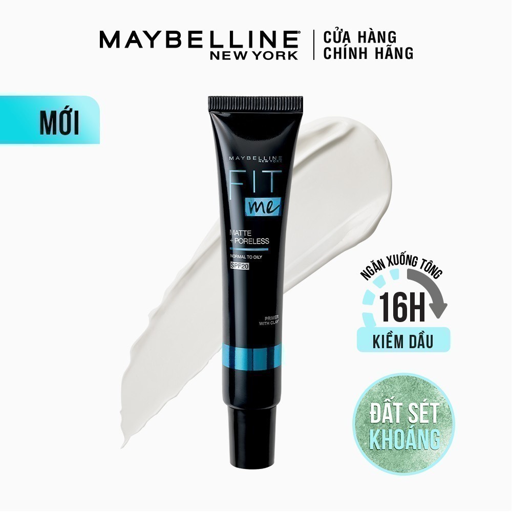Ảnh Kem Lót Kiềm Dầu Ngăn Xuống Tông SPF 20 Fit Me Primer Matte+Poreless Maybelline New York 30ml 1