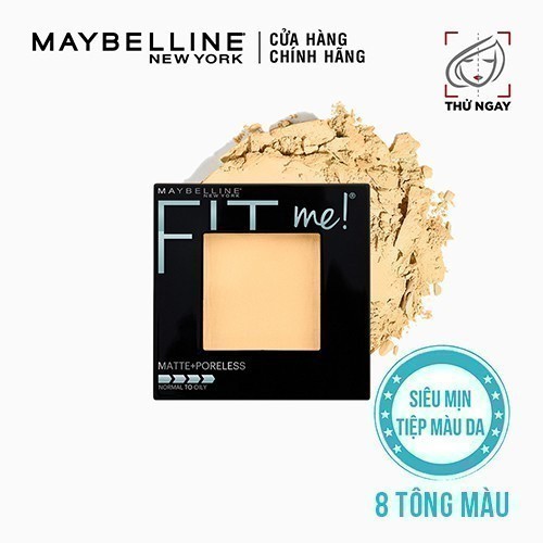 Ảnh Phấn Phủ Mịn Lì Kiềm Dầu Fit Me Matte Poreless Powder Maybelline New York 8.5g 1
