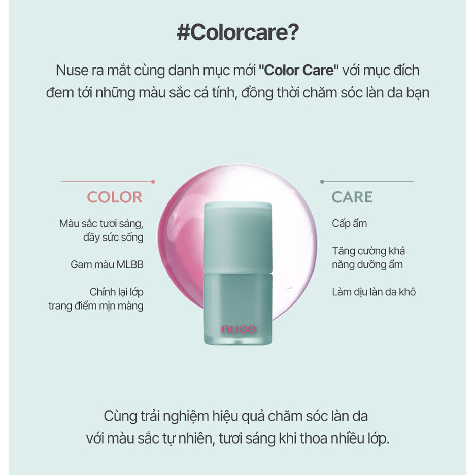 [Nuse by Romand x KOL] Son Kem Lì Mịn, Che Rãnh Môi, Thuần Chay Nuse Mousse Liptual 4.5g