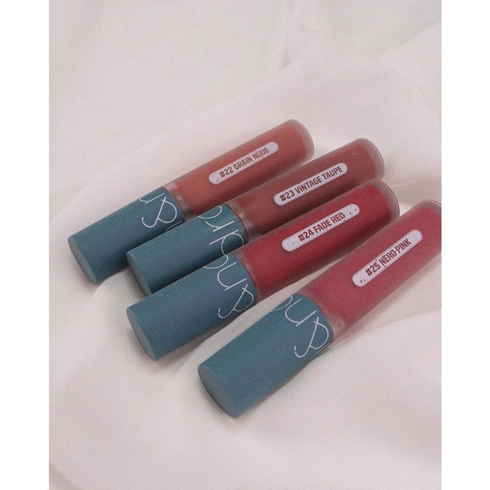 Ảnh [Vintage Series] Son kem lì, lên màu chuẩn, mịn môi Hàn Quốc Romand Zero Velvet Tint 5.5g 3