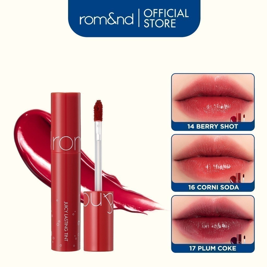 [Rom&nd] [Màu 14-17] Son Tint lì ngọt ngào Hàn Quốc Romand Juicy Lasting Tint 5.5g