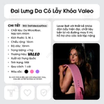 Đai Lưng Thể Thao Da Valeo Có Lẫy Khóa Hỗ Trợ Tập Gym - Tập Tạ - Squat - Deadlift Nhiều Màu Sắc - DL-ValeoKhoa — ảnh 3