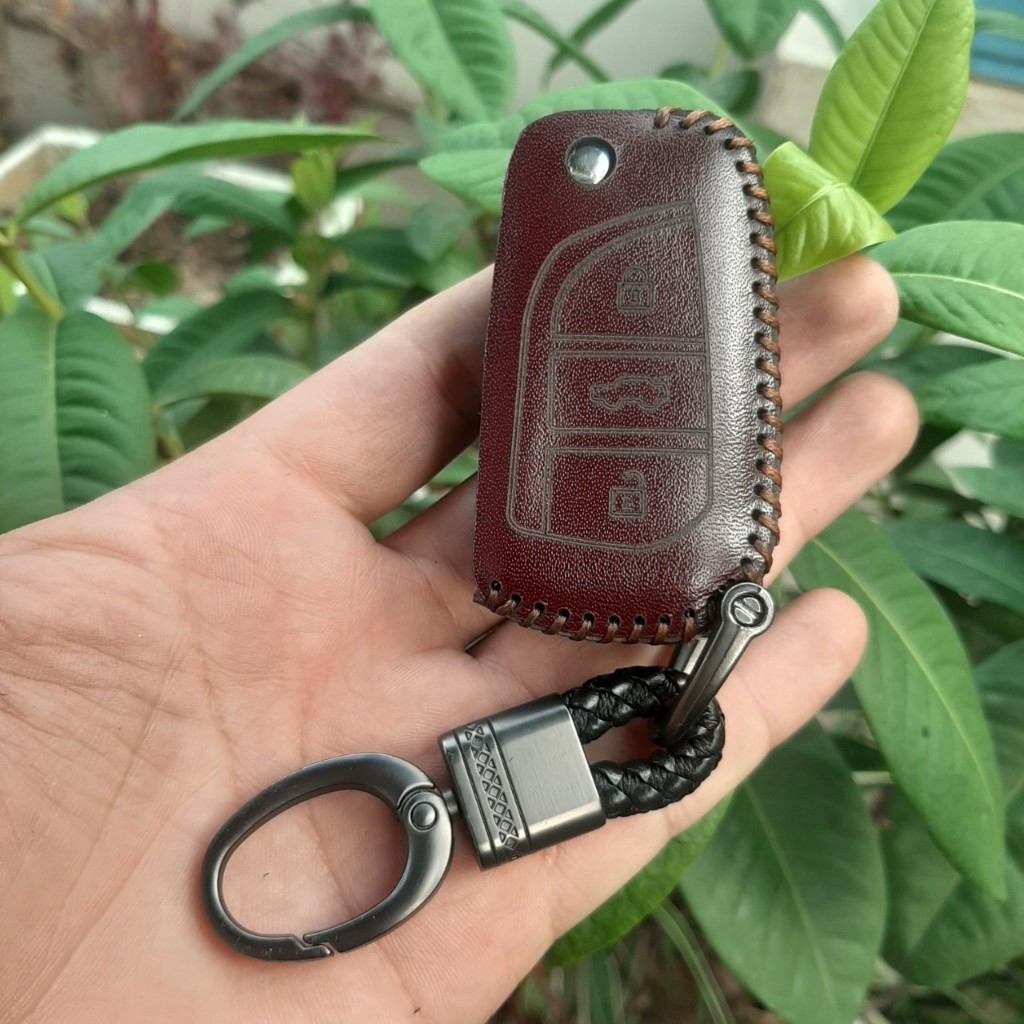 Bao da Chìa khoá ô tô Toyota Altis, Vios, Innova, Fortuner, Camry ( CHÌA ĐIỆN GẬP )