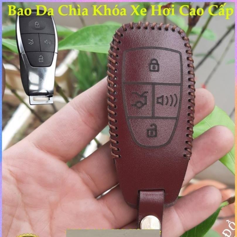 1 bao da chìa khoá Beijing X7 Beijing-x7 U5 Plus BAIC Bejing BJ X7 da thật bảo hành 2 năm