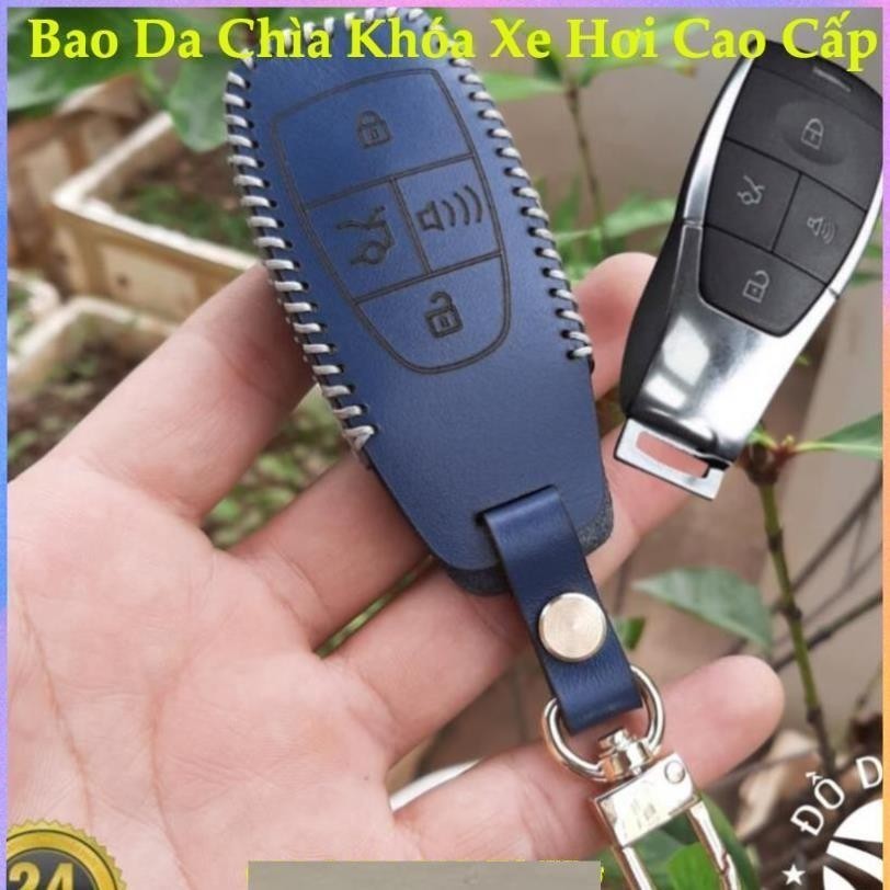1 bao da chìa khoá Beijing X7 Beijing-x7 U5 Plus BAIC Bejing BJ X7 da thật bảo hành 2 năm