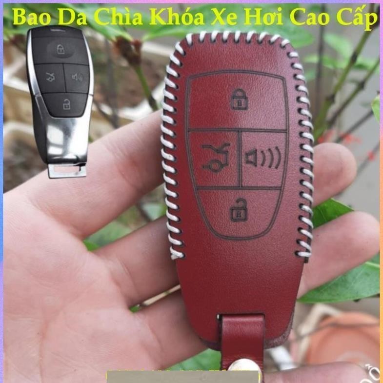 1 bao da chìa khoá Beijing X7 Beijing-x7 U5 Plus BAIC Bejing BJ X7 da thật bảo hành 2 năm