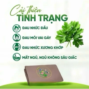 Thảm Sưởi Điện Ngải Cứu Thảo Dược Cao Cấp – Đệm Sưởi Đông Y Chườm Nóng Lưng, Thảm Sưởi Ấm Thư Giãn