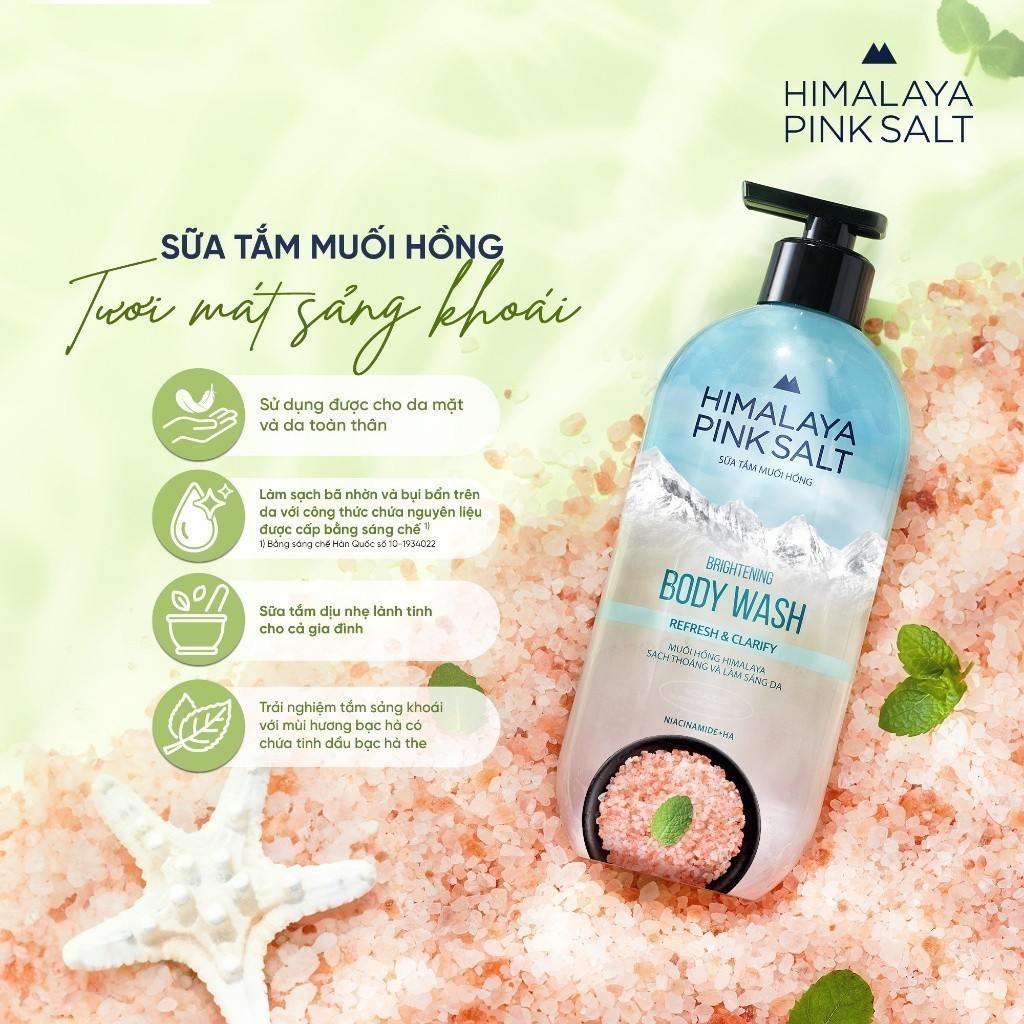 Ảnh Sữa tắm muối hồng Himalaya Pink Salt 500g 3