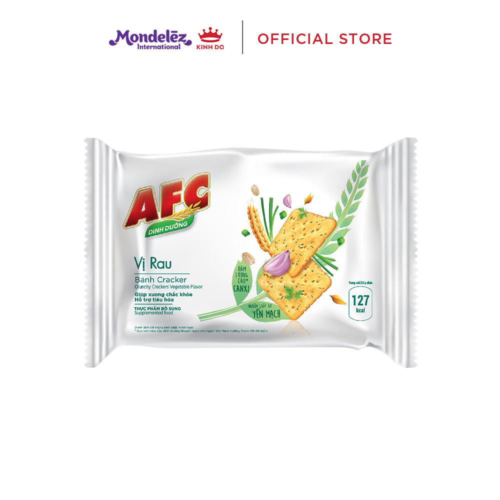 Ảnh - Bánh Cracker Dinh Dưỡng AFC Vị Rau/Lúa Mì/Gà Sả Tắc, Combo 2 Hộp X 172G (Bao Bì Giao Ngẫu Nhiên) 3