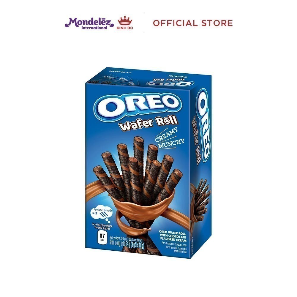 Ảnh Combo 4 Hộp Bánh Quế Oreo Vị Sôcôla, Hộp X 54G 1