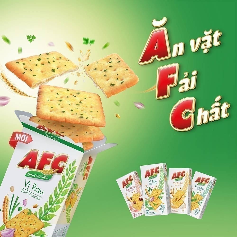 Ảnh Bánh Cracker Dinh Dưỡng AFC Vị Rau, Combo 2 Hộp X 172G 3