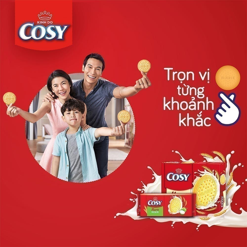 Ảnh Bánh Quy Sữa Cosy Marie, Combo 3 Gói x 120G 3