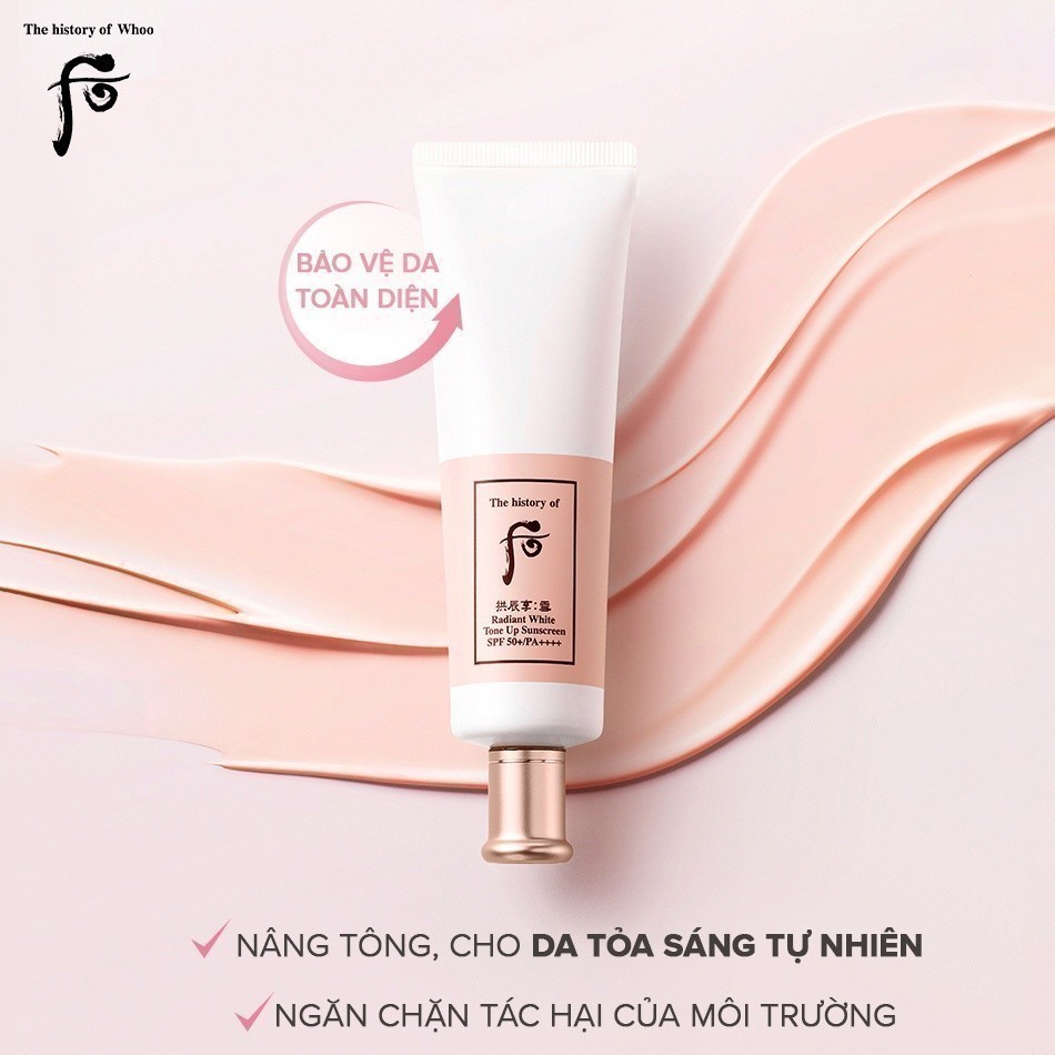 Ảnh Kem chống nắng nâng tông Whoo Gongjinhyang Seol Radiant White Tone Up SunscreenSPF50+PA++++50ml 2