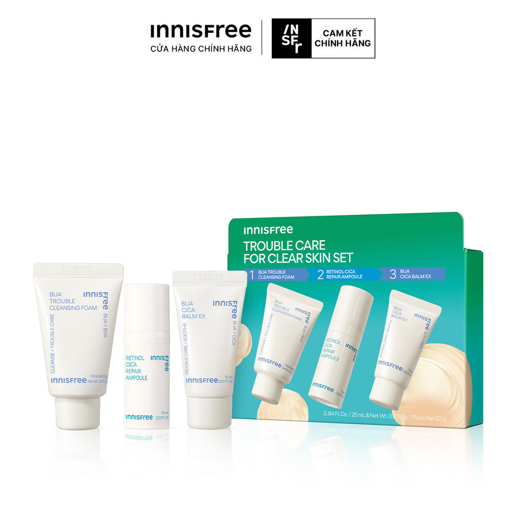 Bộ sản phẩm Trouble Care For Clear Skin Set (HSD 8/2026)