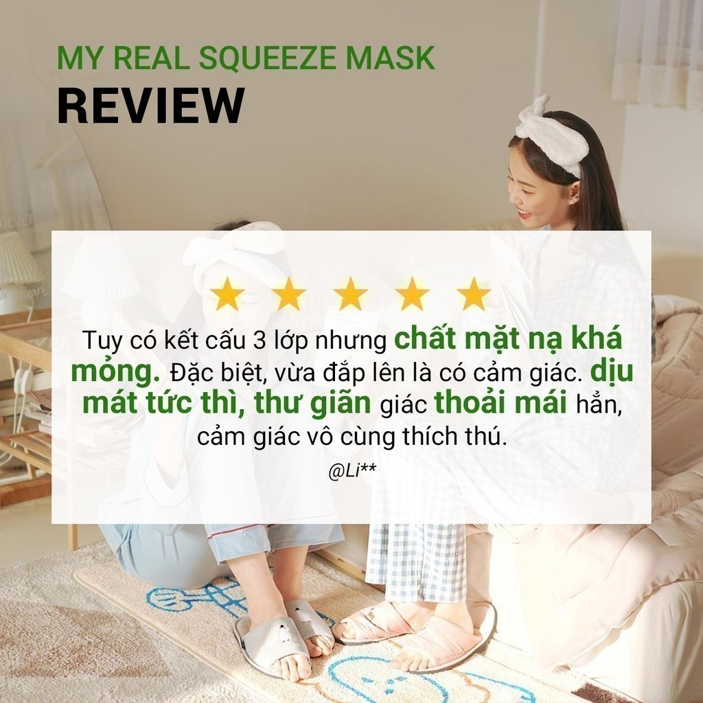 (Quà tặng không bán) Mặt nạ giấy dưỡng da Hàn Quốc Trà Xanh innisfree Green Tea Energy Mask 22ml