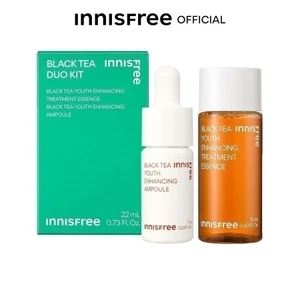 Bộ Tinh chất & Nước dưỡng phục hồi da và chống lão hóa trà đen innisfree Black Tea 22ml