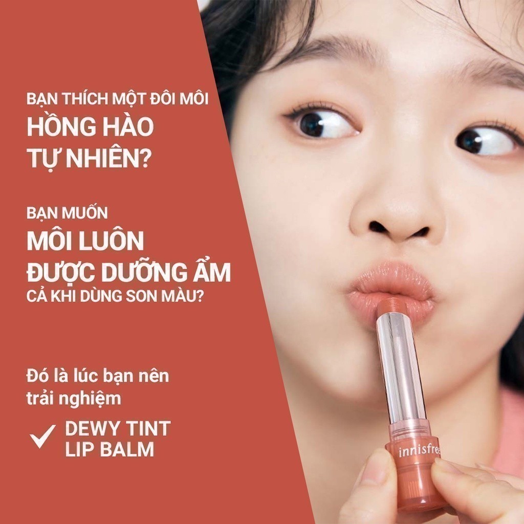 Ảnh Son dưỡng môi có màu innisfree Dewy Tint Lip Balm 3.2g 3