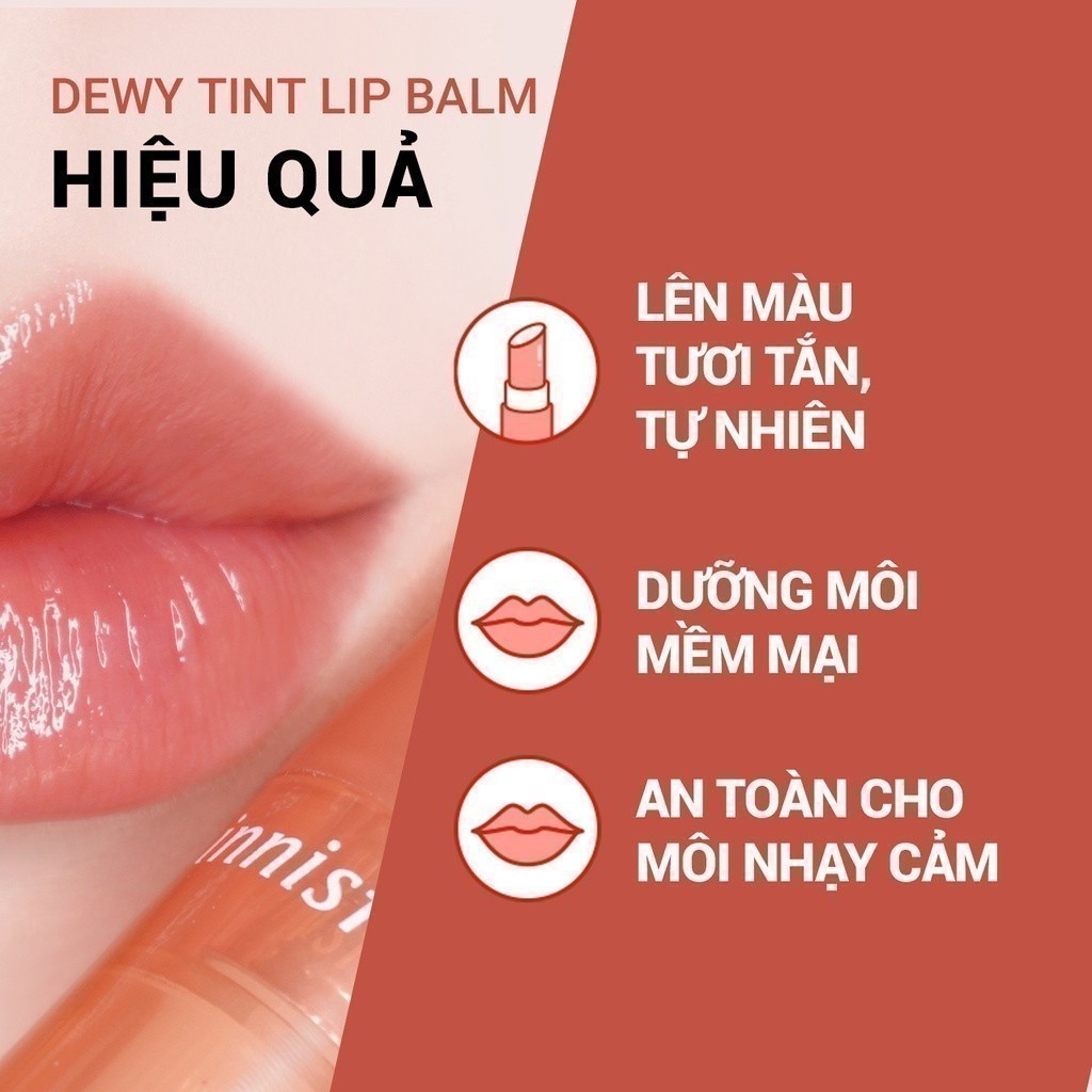 Ảnh Son dưỡng môi có màu innisfree Dewy Tint Lip Balm 3.2g 4