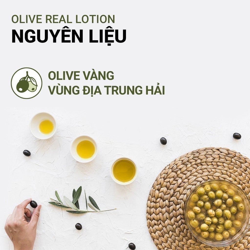 Sữa dưỡng ẩm innisfree Olive Real Lotion 170ml