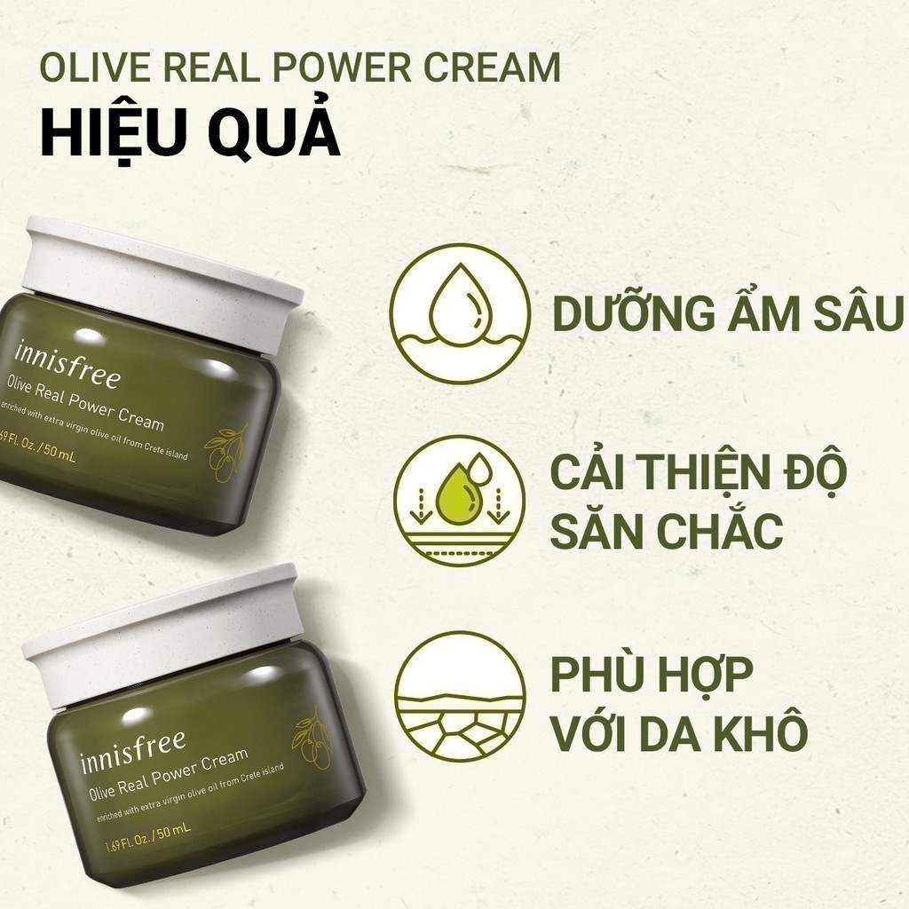Kem dưỡng ẩm innisfree Olive Real Power Cream 50ml