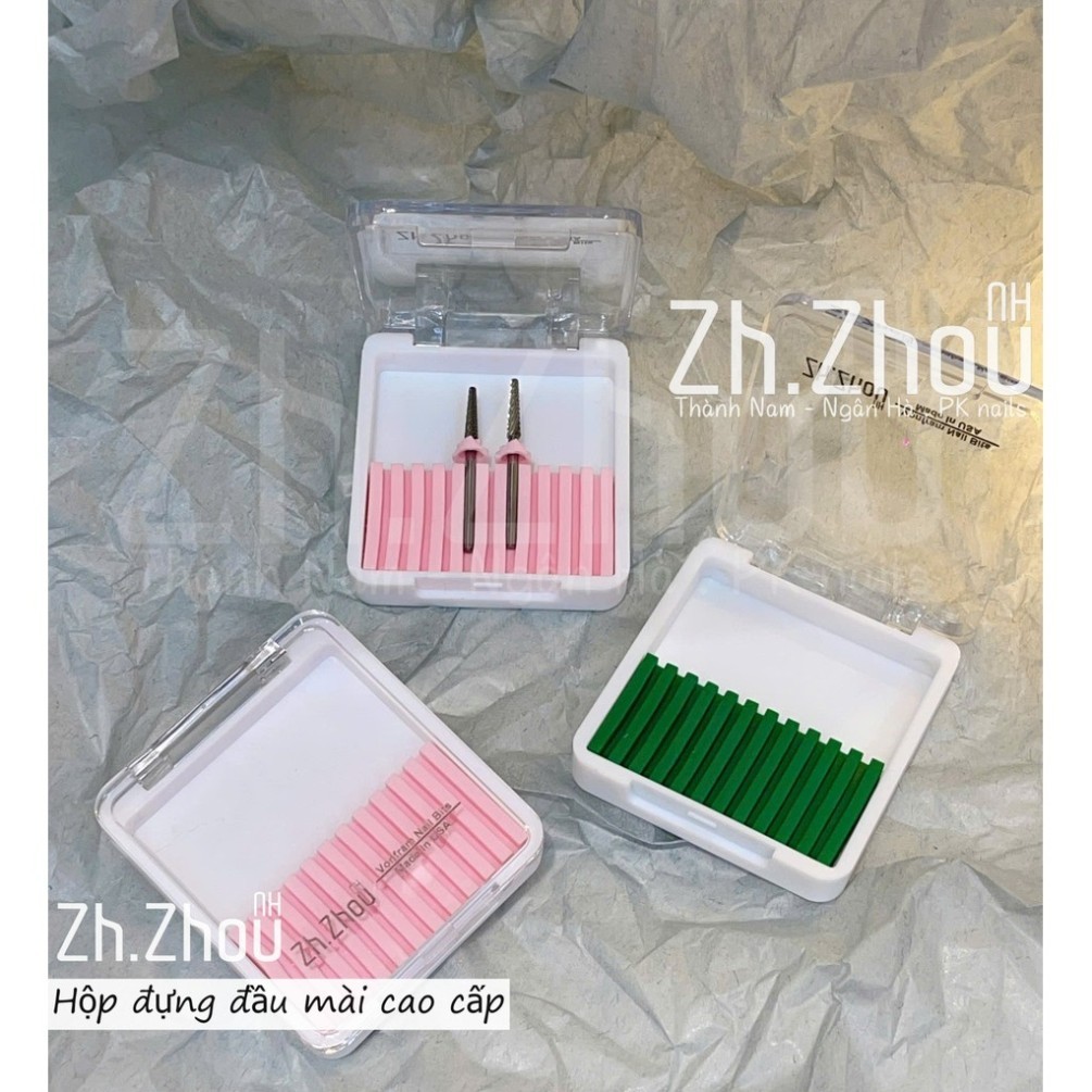 hộp đựng đầu mài làm móng, hộp đựng đầu mài nail , Zh,Zhou