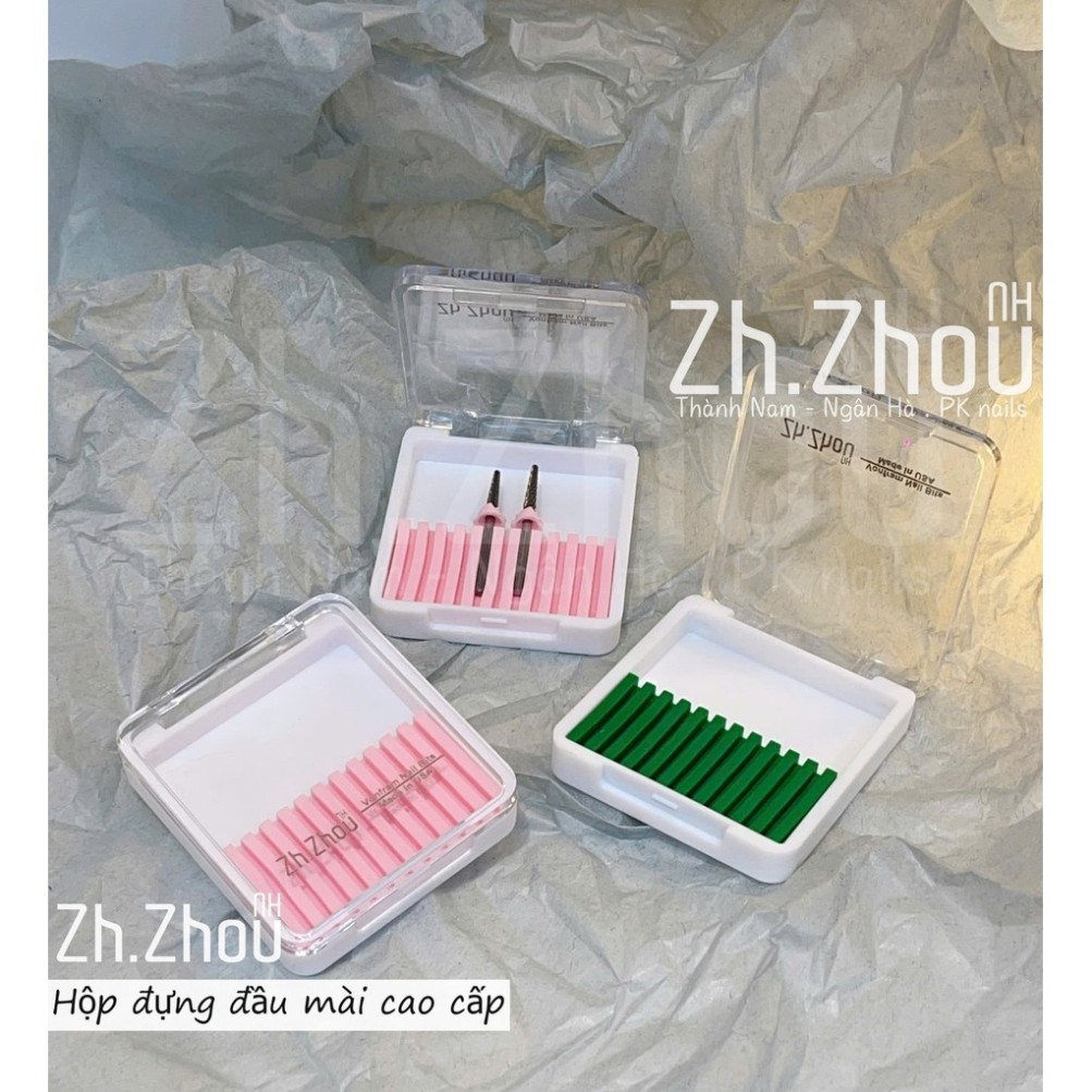 hộp đựng đầu mài làm móng, hộp đựng đầu mài nail , Zh,Zhou