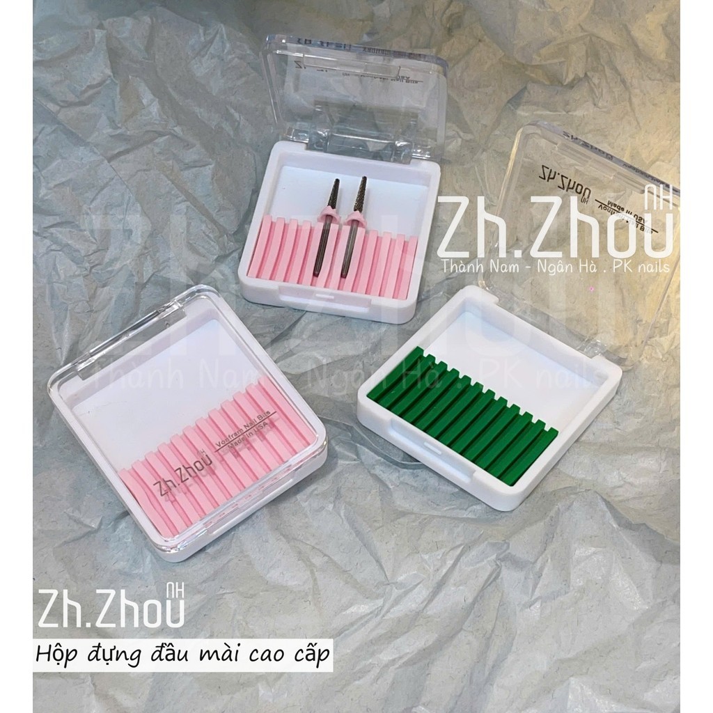 hộp đựng đầu mài làm móng, hộp đựng đầu mài nail , Zh,Zhou