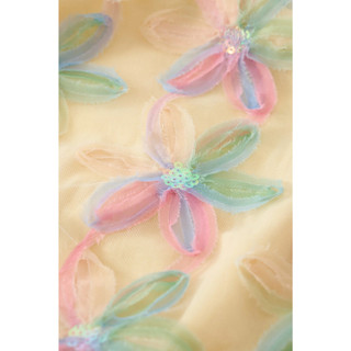 Đầm váy voan cổ yếm sát nách bé gái Rabity 952.019