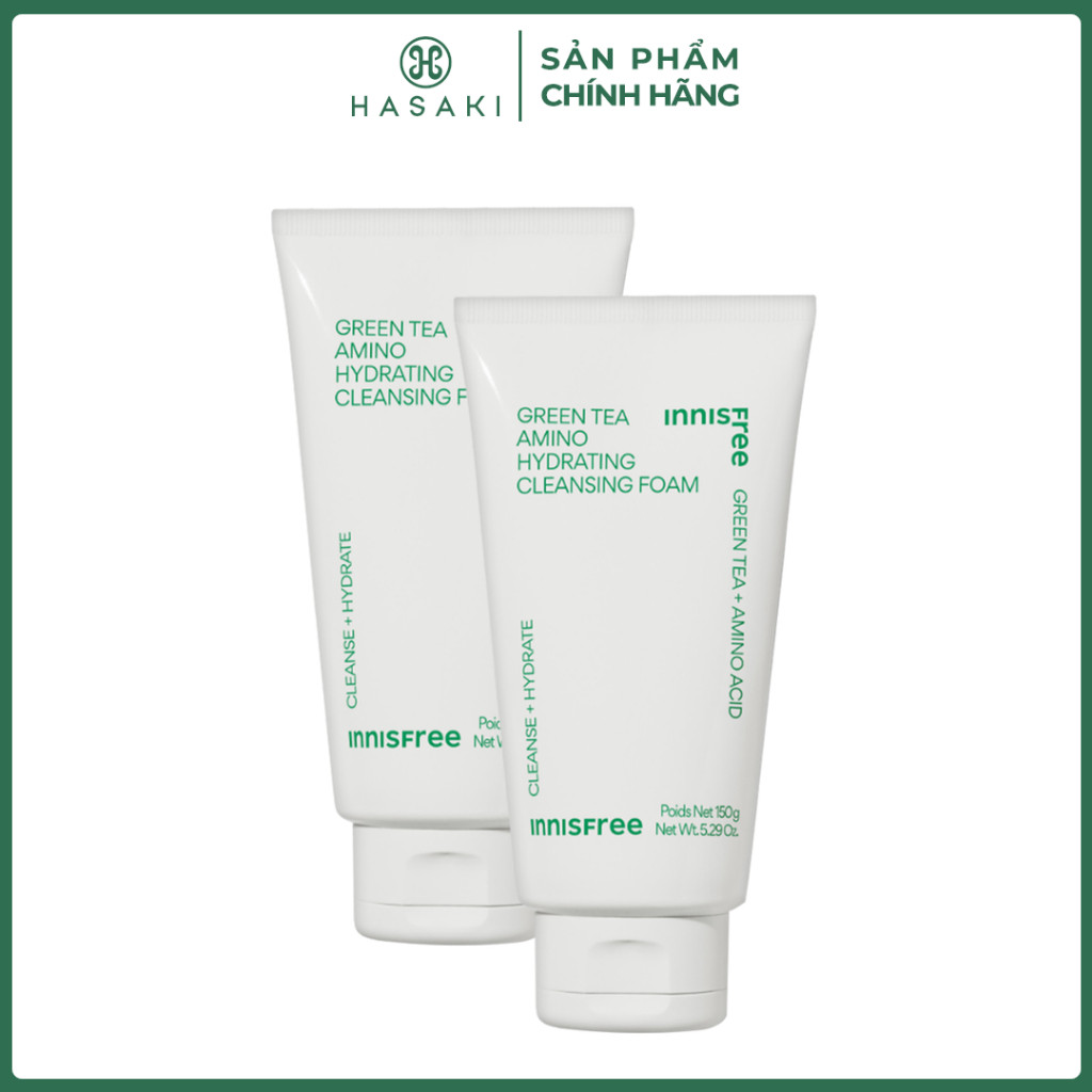 Sữa Rửa Mặt Dưỡng Ẩm Trà Xanh Innisfree Green Tea Amino 150G